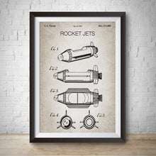 Load image into Gallery viewer, Rocket Jets Patent Vintage Wall Print Art
