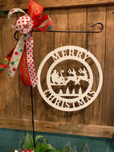 Load image into Gallery viewer, Santa Claus - Merry Christmas Door Hanger or Garden/Yard Flag
