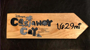 Your Miles to Castaway Cay Personalized Sign