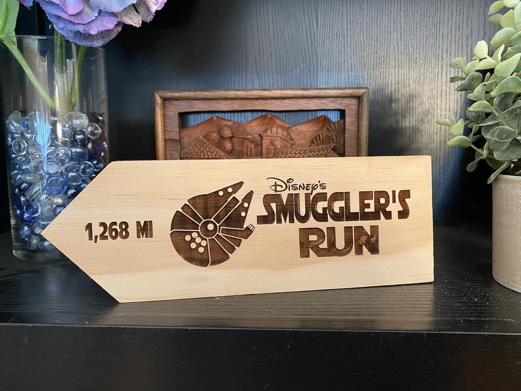 Your Miles to Smuggler's Run Personalized Sign