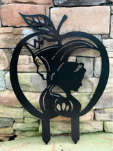 Load image into Gallery viewer, Snow White + Evil Queen-Inspired Large 24&quot; Garden Decor w/ Stakes - FREE SHIPPING
