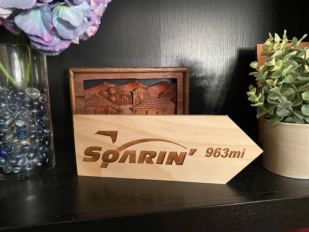 Your Miles to Soarin' Personalized Sign