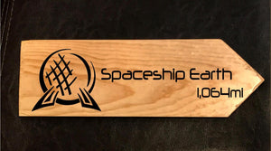 Your Miles to Spaceship Earth Personalized Sign