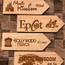 Load image into Gallery viewer, Your Miles to The Magic - Four Personalized Park Signs - SPECIAL EDITION
