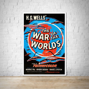 The War of the Worlds Vintage Movie Poster - 1953