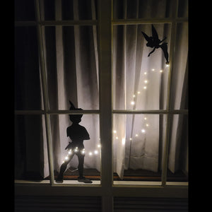 Peter Pan & Tinkerbell Vacation Room Window Shadow Signs or Nursery Decor