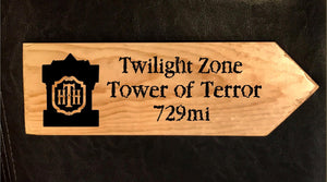 Your Miles to Tower of Terror Personalized Sign