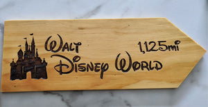 Your Miles to Walt Disney World Personalized Sign