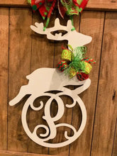 Load image into Gallery viewer, Christmas Reindeer Monogram/Name Decor - 24&quot;
