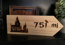Load image into Gallery viewer, Your Miles to The Wizarding World Of Harry Potter Personalized Sign
