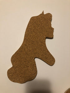 Sleeping Beauty-Inspired Silhouette Profile Cork Pin Boards