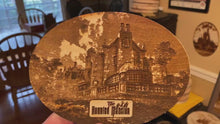 Load and play video in Gallery viewer, Haunted Mansion WDW - Laser-Etched Photo - Baltic Birch Wood
