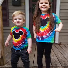 Load image into Gallery viewer, Magical Mouse Tie-Dye Rainbow Children Shirts
