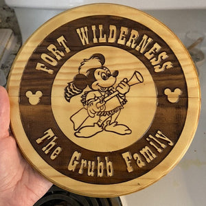 Fort Wilderness Custom Family Plaque