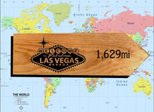 Load image into Gallery viewer, Your Miles to Las Vegas Personalized Sign
