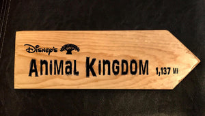 Your Miles to Animal Kingdom Personalized Sign