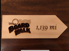 Load image into Gallery viewer, Your Miles to Disney&#39;s Boardwalk Personalized Sign
