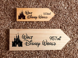 Your Miles to Disney's Riviera Resort Personalized Sign