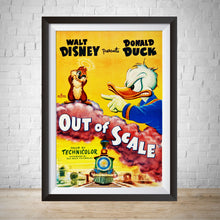 Load image into Gallery viewer, 1951 Donald Duck Disney Movie Poster - Out of Scale -Vintage Movie Poster
