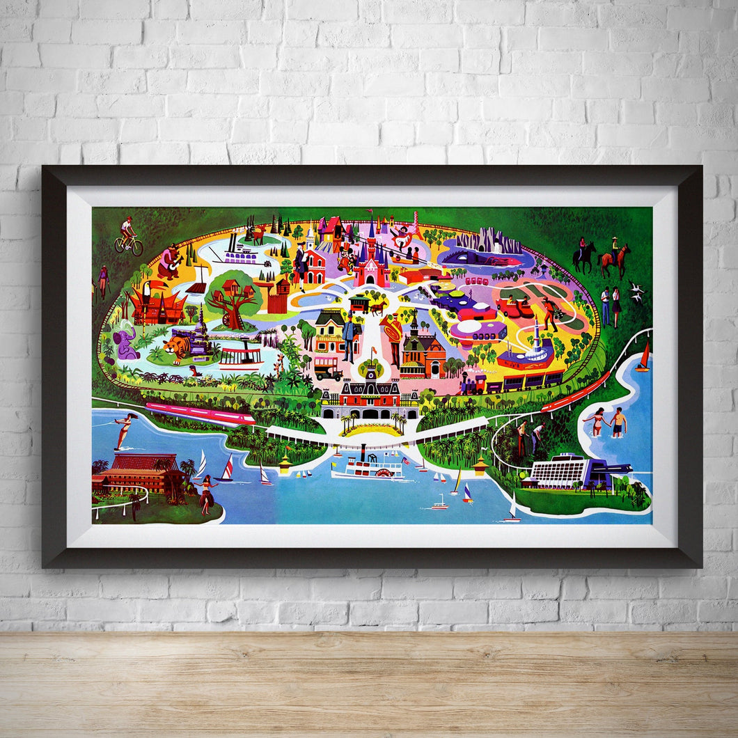 Vintage Magic Kingdom Concept Map