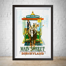 Load image into Gallery viewer, Main Street Trolley - Vintage Disneyland Attraction Poster
