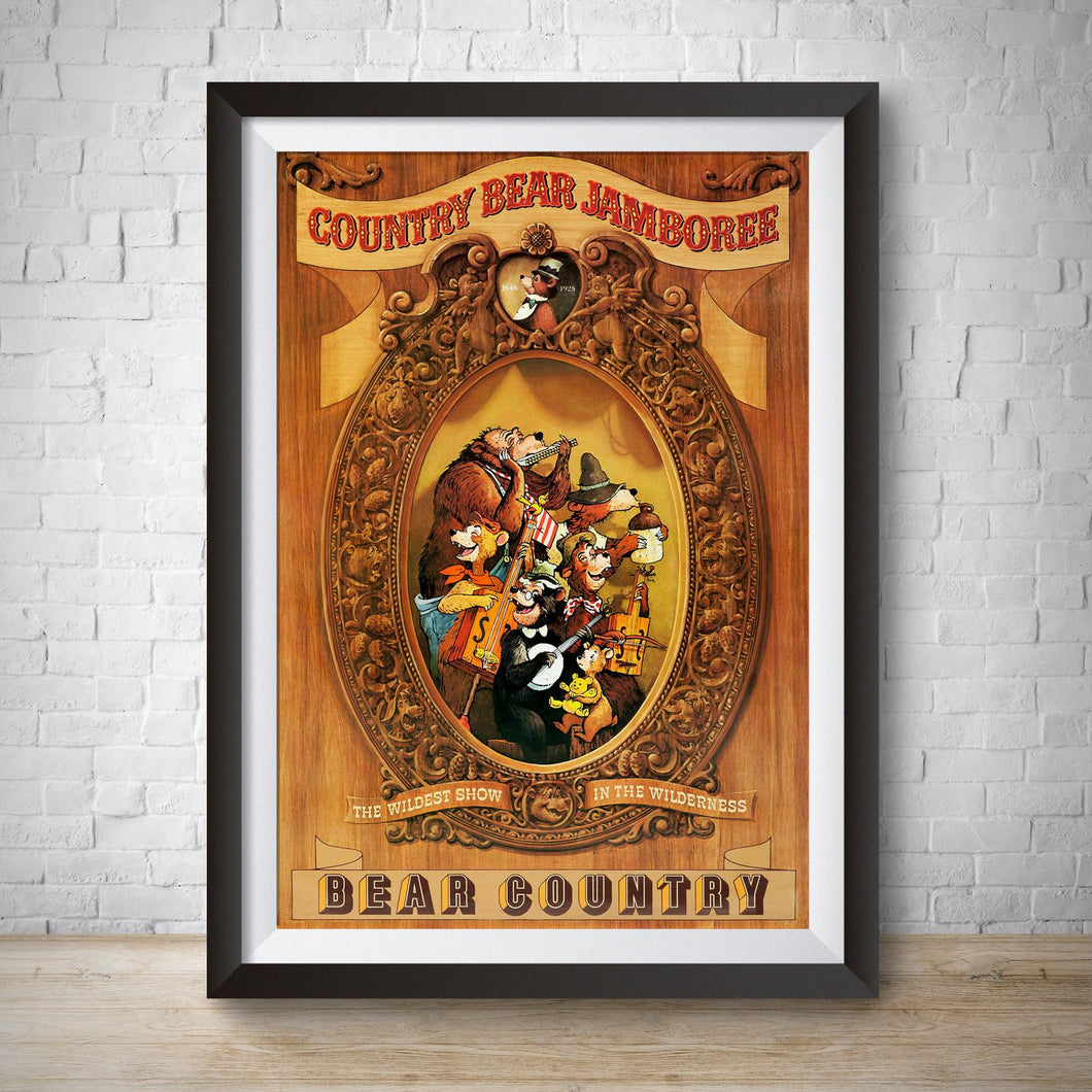 Country Bear Jamboree - Vintage Disney Attraction Poster
