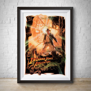 Indiana Jones Adventure - Disneyland Vintage Attraction Poster
