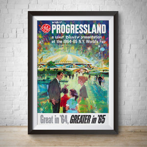 1964 - 1965 NY World's Fair Vintage Attraction Poster