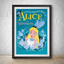 Load image into Gallery viewer, Alice in Wonderland - Vintage Fantasyland Disneyland Attraction Poster
