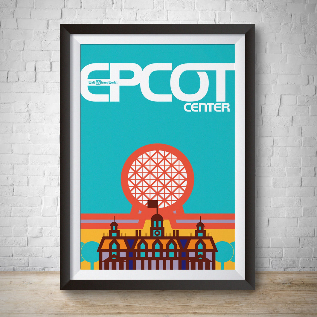 Epcot Center Vintage Walt Disney World Poster