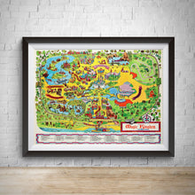 Load image into Gallery viewer, 1971 - Disney World Park Map - Magic Kingdom Map
