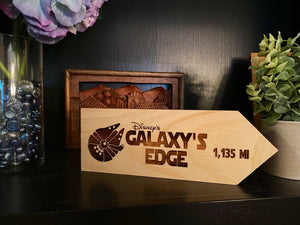 Your Miles to Galaxy's Edge Personalized Sign