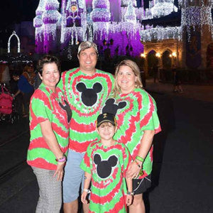 Magical Mouse Tie-Dye Christmas Color Adult Shirts