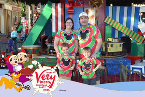 Magical Mouse Tie-Dye Christmas Color Children Shirts