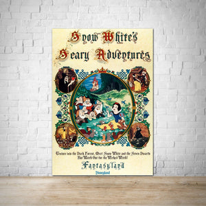 Snow White's Scary Adventures Vintage Fantasyland Attraction Poster