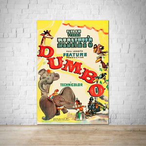 1941 Dumbo Vintage Disney Movie Poster