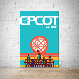Epcot Center Vintage Walt Disney World Poster