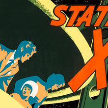Load image into Gallery viewer, Tomorrowland 1955 Space Station X-1 Vintage Attraction Poster
