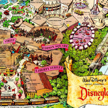 Load image into Gallery viewer, Original Vintage Disneyland Park Concept Map
