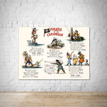 Load image into Gallery viewer, Pirates of the Caribbean Lyrics - Vintage Ride Poster
