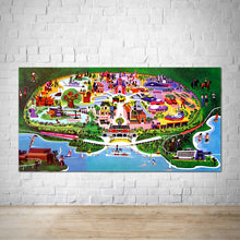 Load image into Gallery viewer, Vintage Magic Kingdom Concept Map
