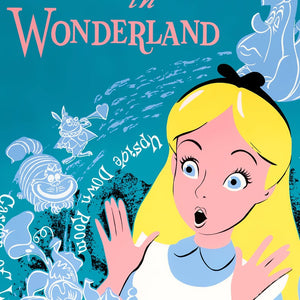 Alice in Wonderland - Vintage Fantasyland Disneyland Attraction Poster