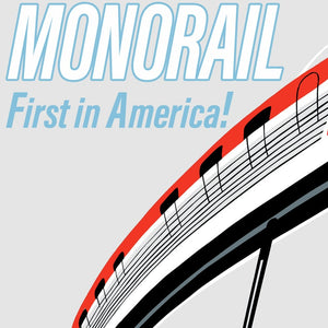 Monorail Attraction Poster - Vintage Disneyland