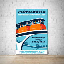 Load image into Gallery viewer, Peoplemover - Tomorrowland Vintage Attraction Poster
