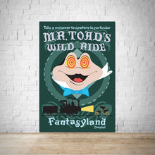 Load image into Gallery viewer, Mr Toads Wild Ride - Vintage Disneyland Attraction Poster
