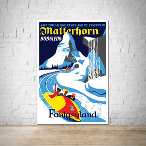 Matterhorn - Vintage Fantasyland Attraction Poster
