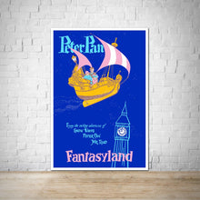 Load image into Gallery viewer, Peter Pan Vintage Attraction Poster Print - Fantasyland
