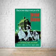 Load image into Gallery viewer, Haunted Mansion Vintage Disneyland 1969 Attraction Poster - New Orleans Square
