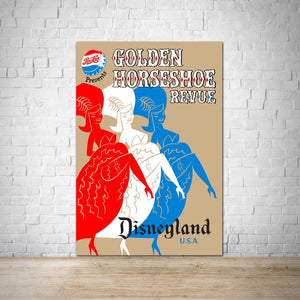 Golden Horseshoe Revue - Vintage Disneyland Attraction Poster