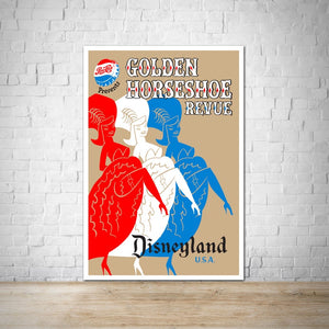 Golden Horseshoe Revue - Vintage Disneyland Attraction Poster